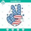 Peace Sign and American Flag SVG Files with Hippie Patriotic and Independence theme for download.