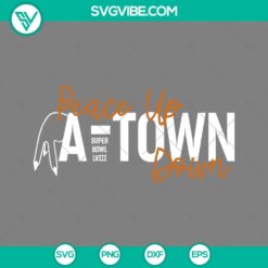 Sports, SVG Files, Peace Up A Town Down SVG Images, Super Bowl LVIII SVG Files, 3