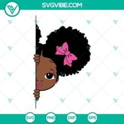 African American, SVG Files, It’s A Baby Girl SVG File, Peekaboo Girl SVG 5