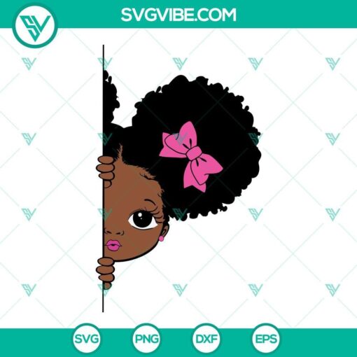 peekaboo girl svg bundle cute black afro girl svg peekaboo girl svg afro ponytails svg 1 mockup