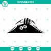 Peeking monster SVG with scary eyes, ideal for car decals. Downloadable in PNG, DXF, and EPS formats.