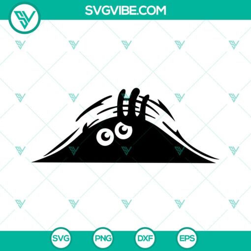 peeking monster svg scary eyes svg car decal svg png dxf eps files for cricut 9 mockup