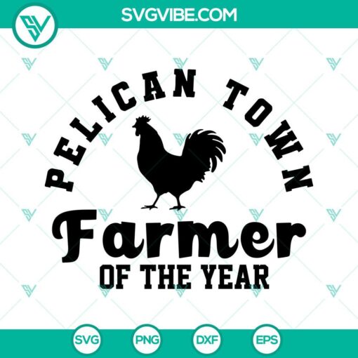 pelican town farmer of the year svg chicken svg farmer svg 9 mockup