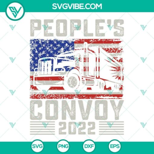 peoples convoy 2022 svg freedom convoy american flag svg png dxf eps designs for shirts 10 mockup