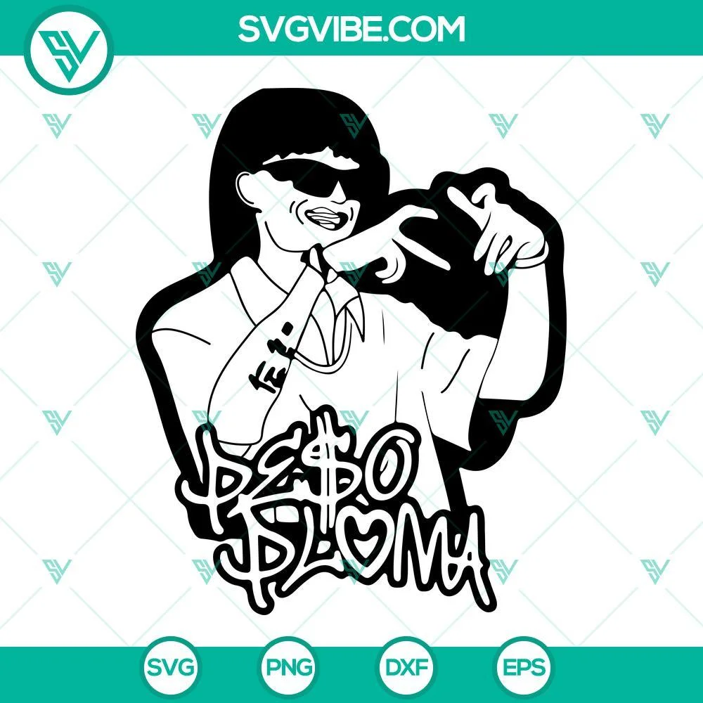 Musics, SVG Files, Peso Pluma Bundle SVG Image, Peso Pluma SVG Image PNG DXF 3