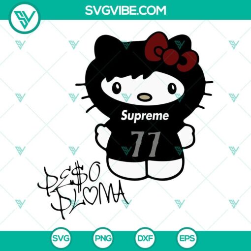 peso pluma hello kitty svg corrido tumbado svg el belicon svg peso world tour 2023 svg png dxf eps cricut 8 mockup