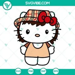 Musics, SVG Files, Peso Pluma Hello Kitty SVG Images, Peso Pluma Kawaii Cat SVG 4