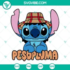 Disney, Musics, SVG Files, Peso Pluma Stitch SVG File, Funny Peso Pluma Lilo 22