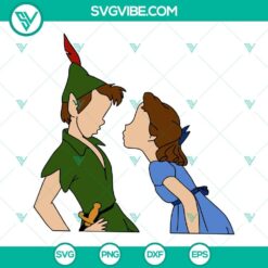 Peter Pan and Wendy themed SVG, DXF, EPS, and PNG files for Cricut and Silhouette machines.