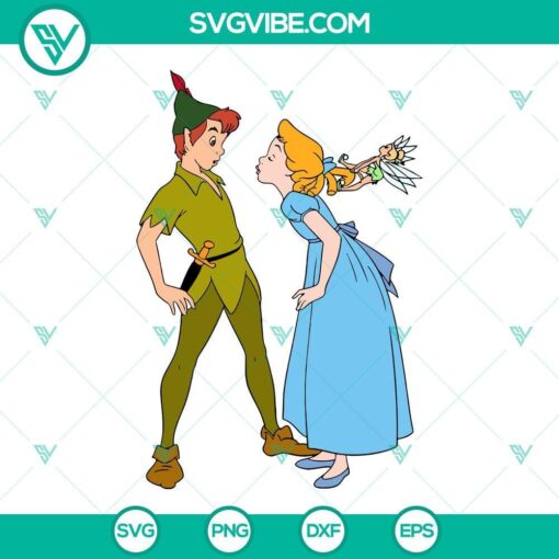 peter pan wendy and tinkerbell svg dxf eps png cricut silhouette clipart 9 mockup