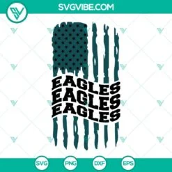 philadelphia eagles american flag svg eagles football svg png dxf eps cut files 6 mockup