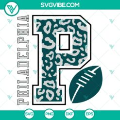 Philadelphia Eagles Leopard SVG Files, Team Mascot Football SVG Images, Eagles
