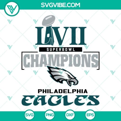 philadelphia eagles svg super bowl lvii champions svg eagles svg nfl svg 9 mockup