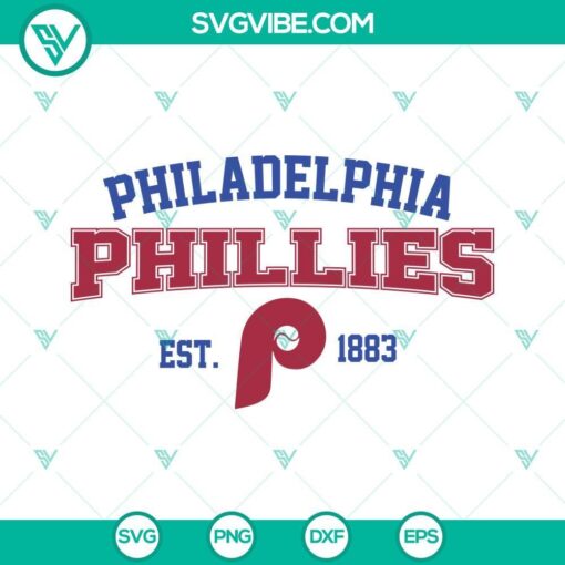 philadelphia phillies est 1883 svg phillies p svg baseball svg phillies svg file 8 mockup