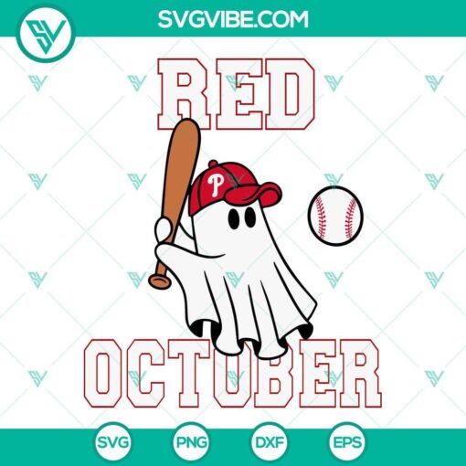 philadelphia phillies ghost svg phillies ghost red october svg png dxf eps files 6 mockup