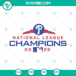 Baseball, Sports, SVG Files, Philadelphia Phillies National League Champions 2