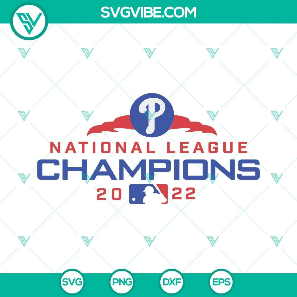 Baseball, Sports, SVG Files, Philadelphia Phillies National League Champions 1