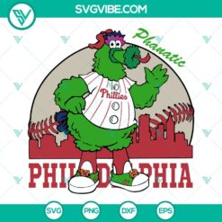 Baseball, Sports, SVG Files, Philadelphia Phillies Phanatic Svg, Phillies 2