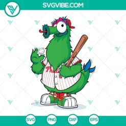 Baseball, Sports, SVG Files, Phillie Phanatic SVG Files, Philadelphia Phillies 3