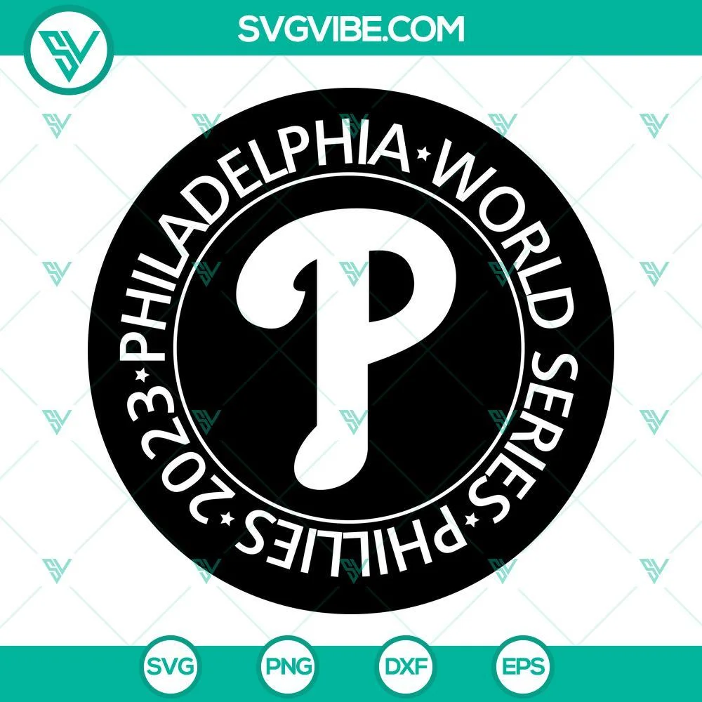 Baseball, Sports, SVG Files, Phillies 2023 Philadelphia World Series SVG File, 2