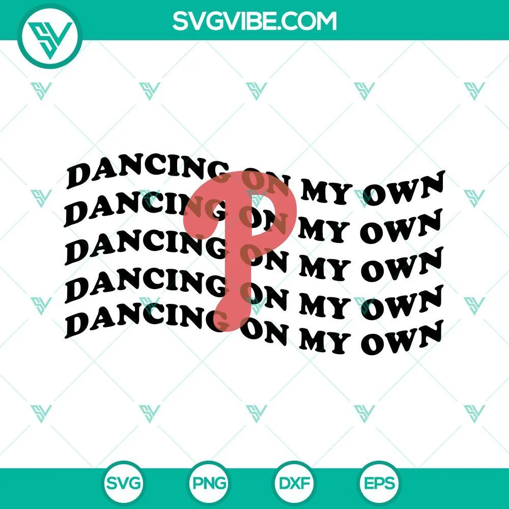 Baseball, Sports, SVG Files, Phillies Dancing On My Own SVG Download, Phillies 1