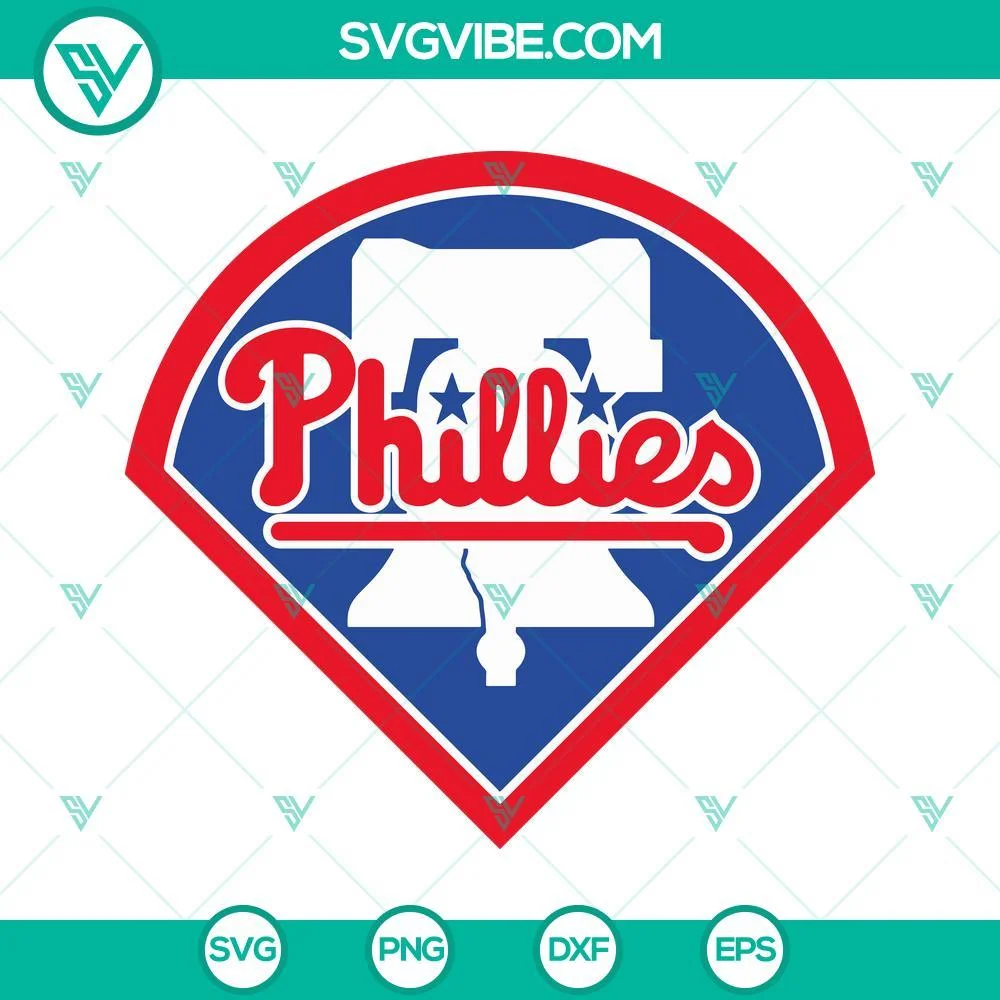 Baseball, Sports, SVG Files, Phillies Logo SVG File, Phillies Bell SVG File, 1