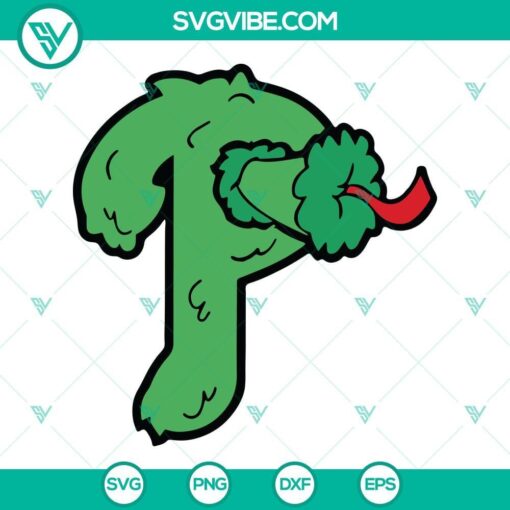 phillies p svg philadelphia phillies phillie phanatic svg png dxf eps vector clipart 10 mockup