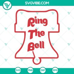 Baseball, Sports, SVG Files, Phillies Ring The Bell SVG Download, Phillies Bell 2