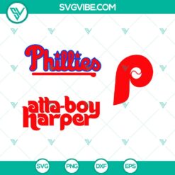 phillies svg bundle atta boy harper svg philadelphia phillies logo svg png dxf eps svg 6 mockup