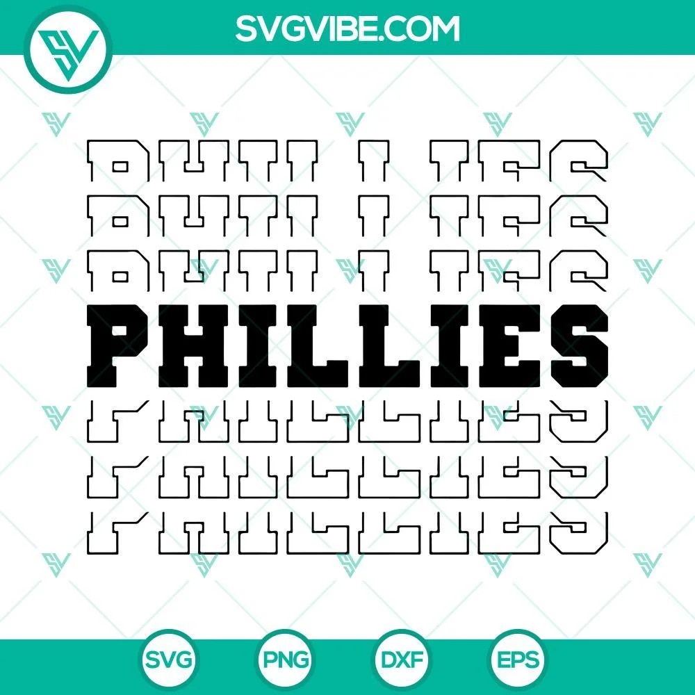 Baseball, Sports, SVG Files, Phillies SVG File, Phillies Baseball SVG Files, 1