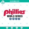 Phillies World Series 2023 SVG File with Philadelphia Phillies Baseball logo on a white background, perfect for crafting and printing.