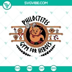 Disney, SVG Files, Philoctetes Gym For Heroes SVG Files, Hercules Gym SVG Image 2