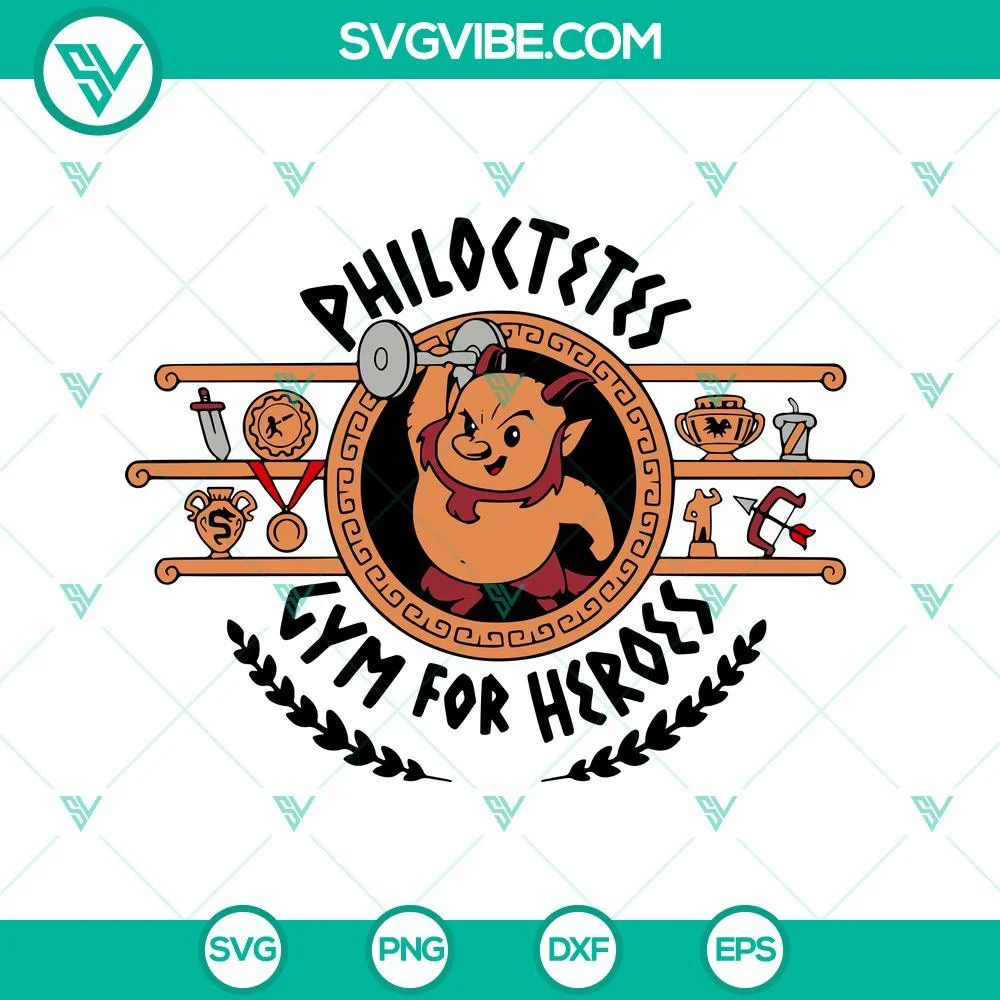 Disney, SVG Files, Philoctetes Gym For Heroes SVG Files, Hercules Gym SVG Image 1