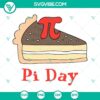 Pi Day Pie SVG images with Pi symbol, funny math SVG files in PNG, DXF, EPS formats for download.