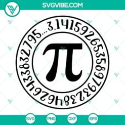 Pi Day, SVG Files, Cutie Pi SVG Images, Pi Number Heart SVG Files, Math Lover 4