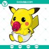 Pikachu baby Pokemon anime SVG design with PNG, DXF, and EPS file formats for download.