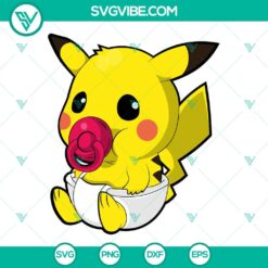 Anime, SVG Files, Pikachu Baby SVG Download, Pokemon SVG Files, Pikachu Anime 19