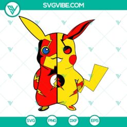 Anime, SVG Files, Pikachu Flash SVG Download, Pokemon Super Heroes SVG Image, 11