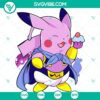 Pikachu meets Majin Buu and Dragon Ball in this unique Cricut SVG file, PNG, DXF, and EPS format design. Perfect for crafting projects.