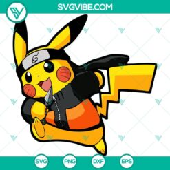 Anime, SVG Files, Pikachu Naruto SVG Files, Naruto Pokemon SVG Images PNG DXF 24