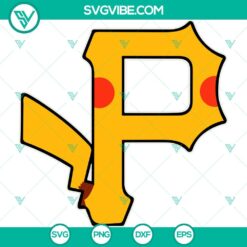 Movies, Sports, SVG Files, Pikachu Pittsburgh Pirates SVG Image PNG DXF EPS Cut 13