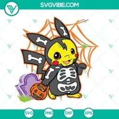 Anime, Halloween, SVG Files, Pokemon Nightmare Before Christmas SVG File, 3