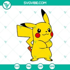 pikachu svg bundle pokemon svg pokeball svg anime svg png dxf eps cricut files 8 mockup