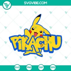 Anime, SVG Files, Pikachu SVG Files, Pokemon SVG File, Cartoon SVG Files PNG 5