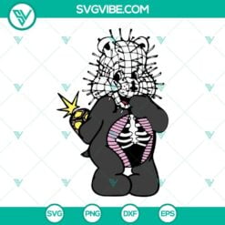 Halloween, SVG Files, Pinhead Scare Bear SVG Download, Hellraiser Bear SVG 4