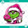Pink Baby Grinch Dunkin’ Donuts Christmas PNG files, featuring cute holiday-themed design with Grinch character.
