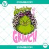 Pink Daughter of a Grinch PNG images - Festive and cute holiday design featuring a pink-colored Grinch character's daughter, perfect for Christmas crafting projects.