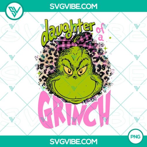 pink daughter of a grinch png file designs mockup