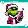 Pink Grinch Dr Pepper PNG file, featuring a whimsical design combining the Grinch character with a Dr Pepper theme.