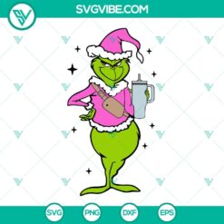 pink grinch svg bundle bougie grinch svg bad and grinchy svg christmas grinch stanley cup and belt bag svg 6 mockup